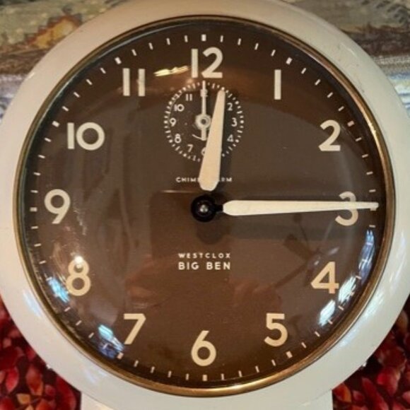 1950s Vintage Big Ben Chime Alarm Desk Clock (video) - Picture 7 of 7